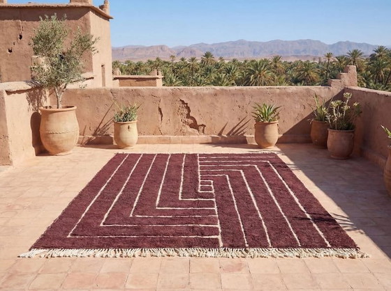 Image 1 of Traditional handmade Berber rug in pure wool, size 200x300 cm