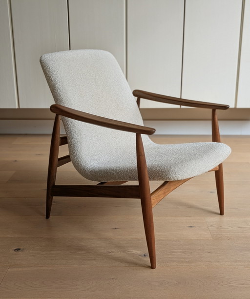 Louis van Teeffelen pour la chaise longue WéBé | années 1960 – fauteuils, Textile, Wood (photo 2 of 14)