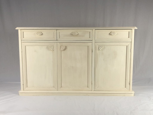 White High Sideboard with Shells