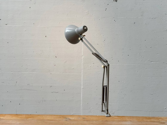Image 1 of Vintage Ledu klemlamp in grijs, Zweden, jaren 70.