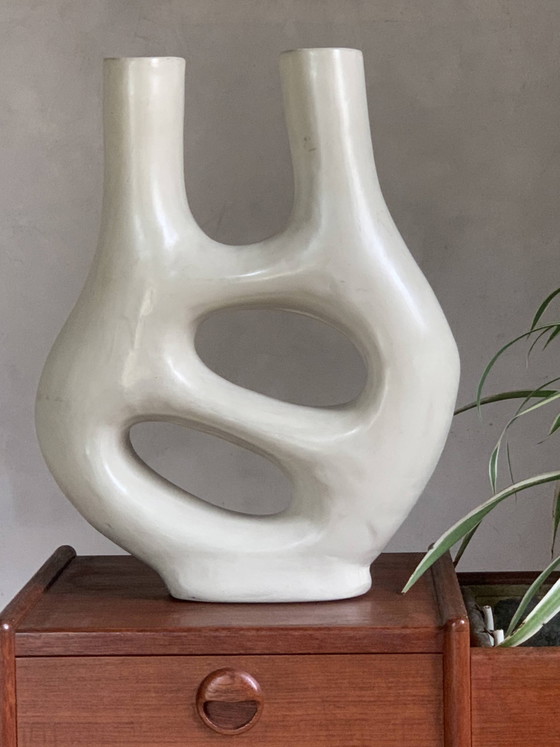 Image 1 of Vintage ceramic abstract biomorphic vase