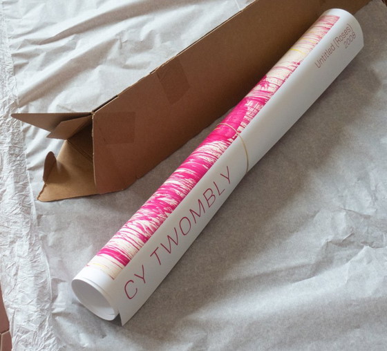 Cy Twombly "Untitled" (Roses) 2008 - Poster 70 × 100 cm I, Art, Paper, Creme, Abstract (photo 5 of 13)