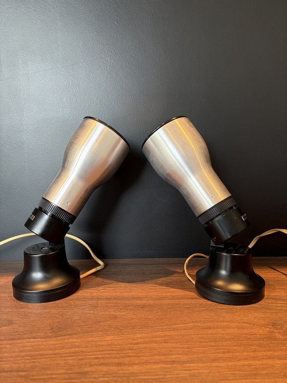 Image 1 of 2x Philips vintage chromen spots