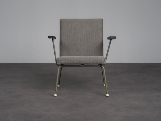 Twee fauteuils model 1401 van Wim Rietveld voor Gispen, Nederland, jaren 1950. – Metal (photo 3 of 10)
