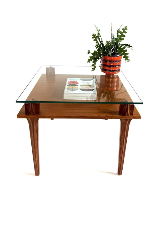 Table basse vintage en teck, Hohnert ‘60