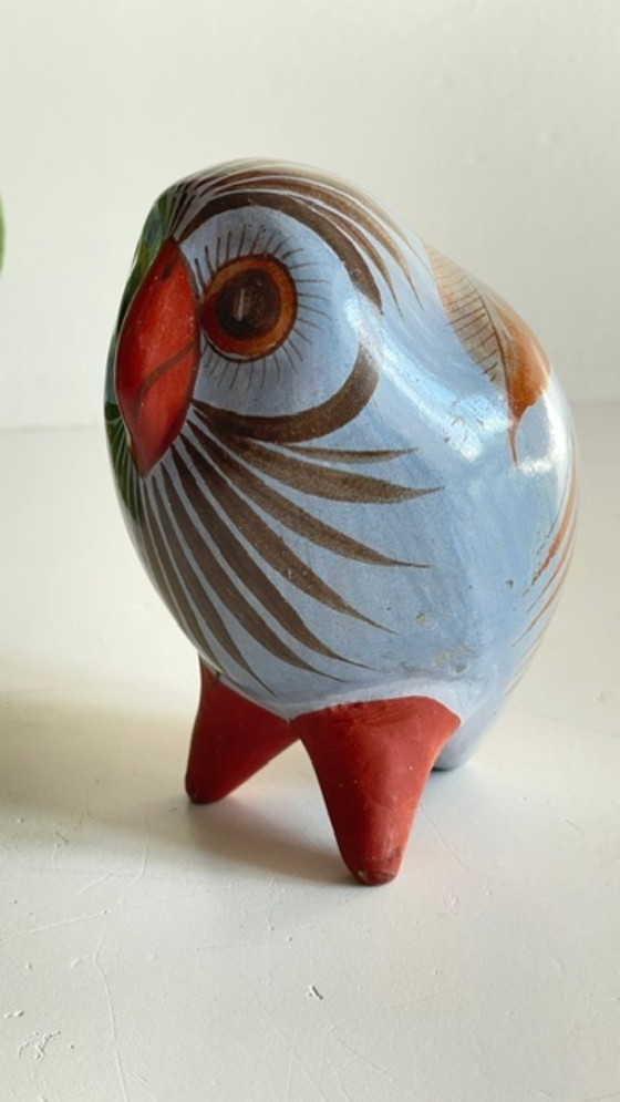 Vintage HANDCRAFTED Ceramic OWL – MEX JP, Decorative Objects (photo 8 of 35)