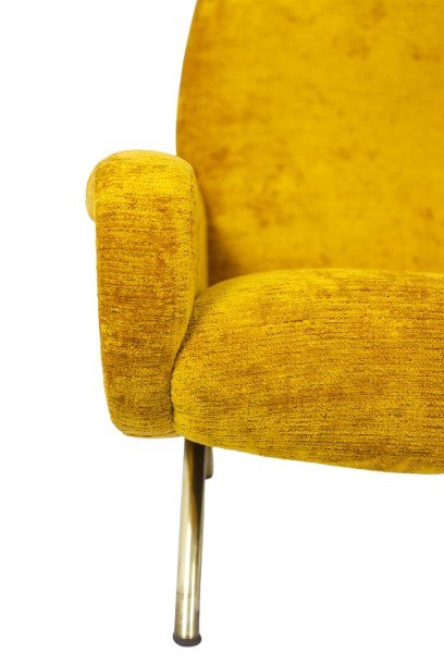 Image 1 of Marco Zanuso para Artflex: Sillones de latón amarillo y dorado, años 50