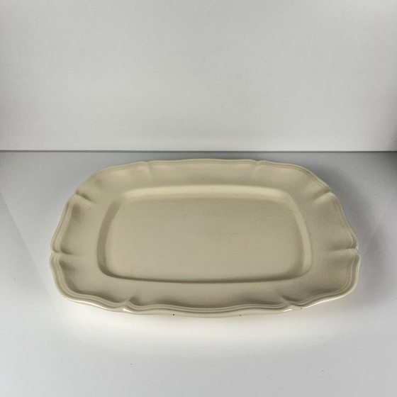 Image 1 of Large rectangular Sarreguemines cream dish, early 20th century
