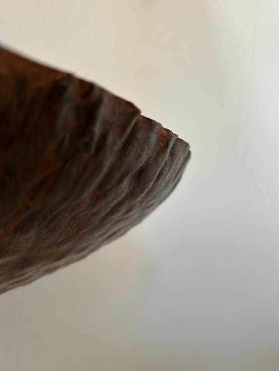 Image 1 of Paire d'appliques vintage, métal rouillé traité, France, 1980