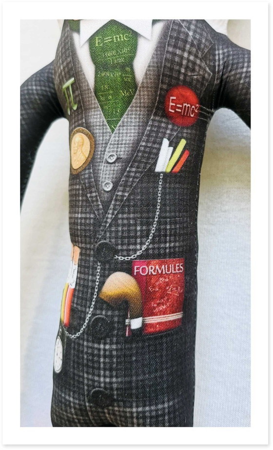 Image 1 of Sculpture scientifique d'Albert Einstein | Poupée d'art design | Objet de décoration intellectuel