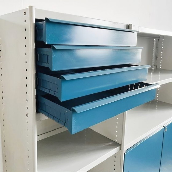 Image 1 of Bibliothèque industrielle vintage Stabilux Friso Kramer Ahrend de Cirkel 1950