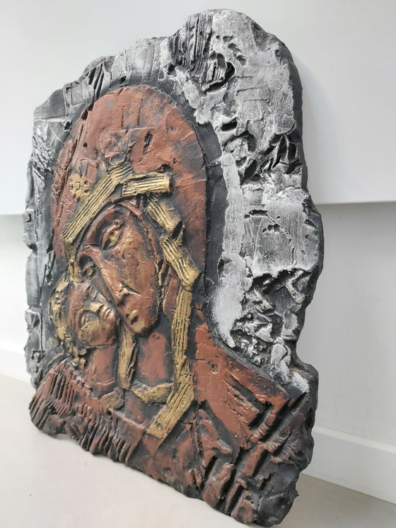 Image 1 of Plaque Madonna and Child Jesus