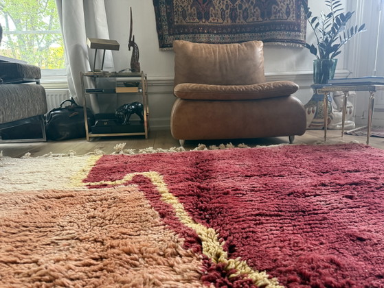 Image 1 of Tappeto marocchino astratto vintage 291 × 203 cm – Lana annodata a mano