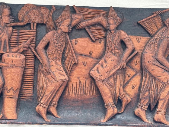 Image 1 of African Wood Carving Signed