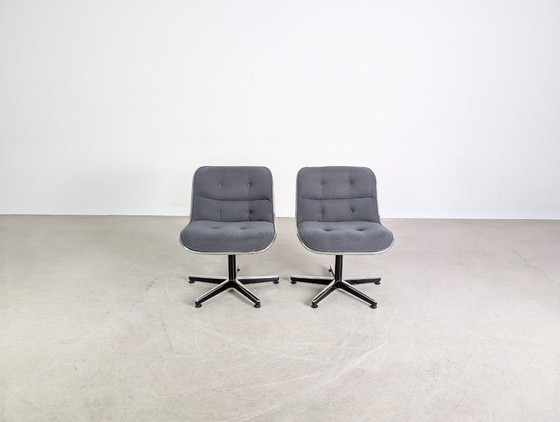 Image 1 of Ensemble de 2 fauteuils de direction Charles Pollock, Knoll International