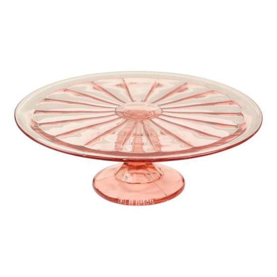 Image 1 of Alzata per torta Art Déco Rosaline rosa Scailmont