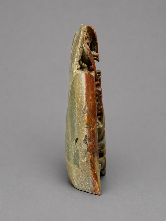 Antique Chinese Hand-Carved Soapstone Brush Washer / Scholar’s ​​Object – Decorative Objects (photo 7 of 7)