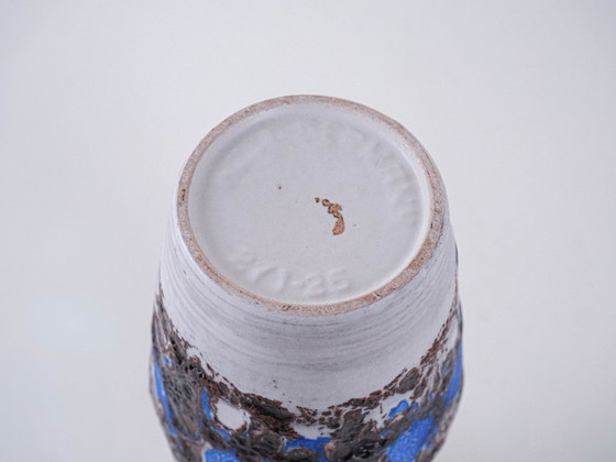 Image 1 of Keramikvase mit Henkel, deutsches Design, 1960er Jahre, hergestellt in Westdeutschland