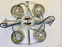 plafondlamp met 4 spots