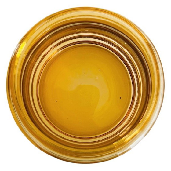 Image 1 of Scatola per gioielli Art Déco in vetro ambra e oro 1950