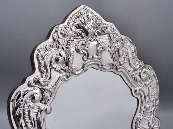 Image 1 of "Cartagloria" lijst/spiegel van 925 zilver, 30x30 cm