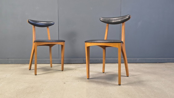 Image 1 of Mid century belgian dining chairs, set of 10, 1960s