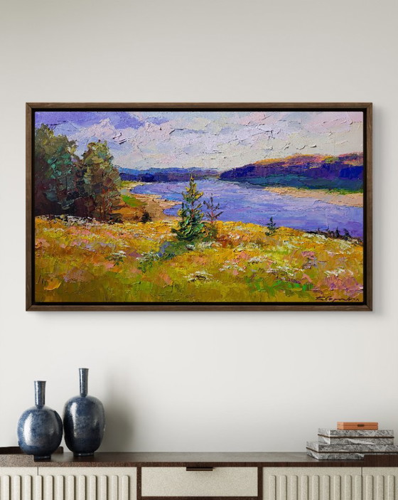 Image 1 of View of Fields by the River