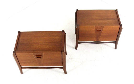Set di 2 comodini in teak, comodino vintage – Wood (photo 10 of 14)
