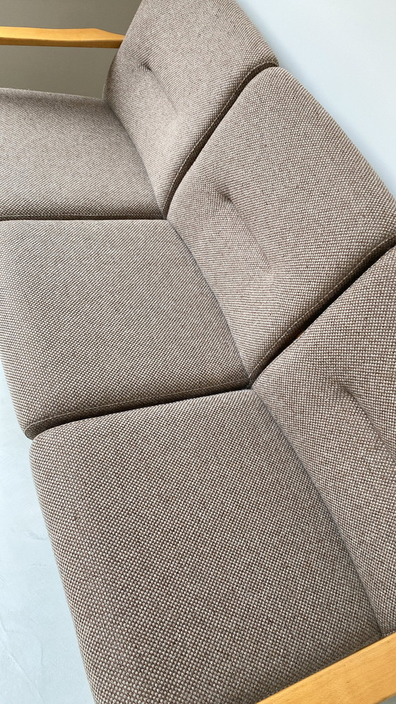 Image 1 of Vintage wooden seating area / sofa / armchairs