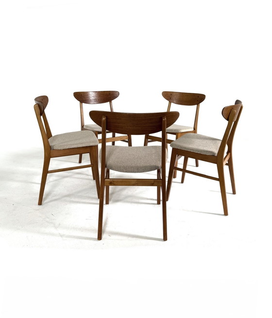 Image 1 of 5x vintage Danish Farstrup Møbler chairs '60s