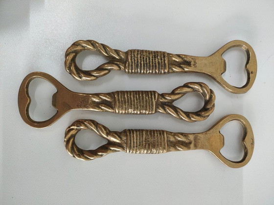 Image 1 of Vintage maritieme messing design flesopeners