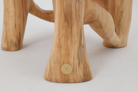Image 1 of Sculptural Coffee Table, Solid Wood, Contemporary Design, Handmade, Logniture