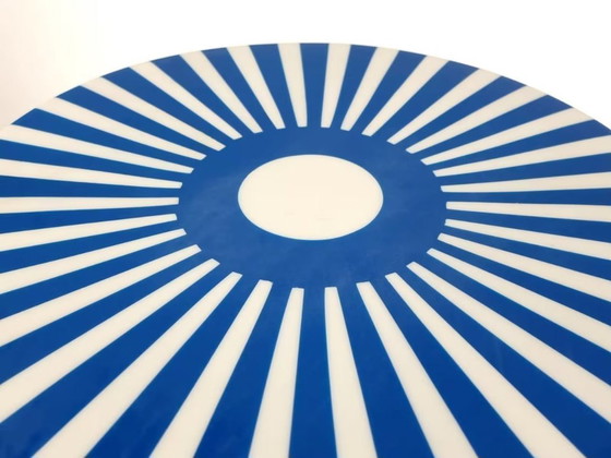 Image 1 of Tavolino marocchino blu e bianco fatto a mano - Bijzettafel artigianale