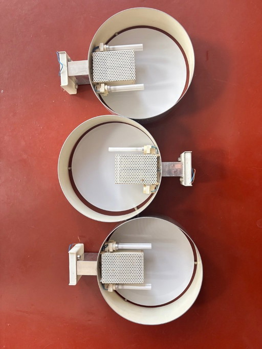 3 x Bruno Gatta 288W wandlamp voor Stilnovo