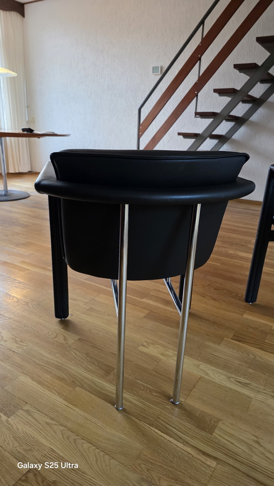 Image 1 of Leolux eettafelset incl. 4 Leolux stoelen 