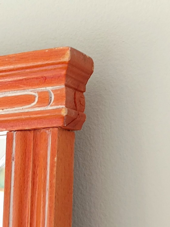 Image 1 of Wall mirror with beveled glass and solid wood frame