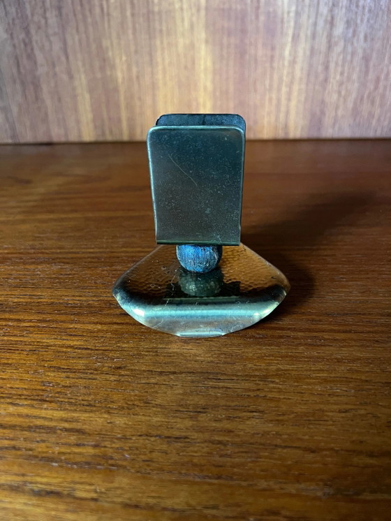 Vintage Handmade Brass Matchbox Holder, circa 1960s – Candle holders (photo 2 of 5)
