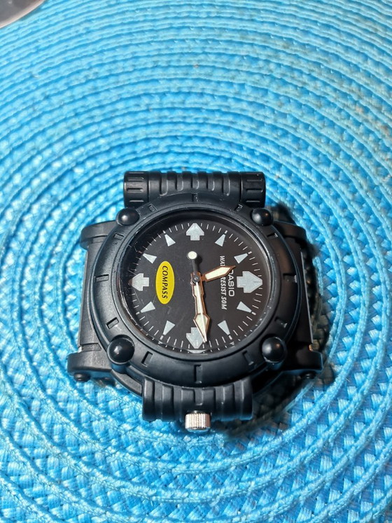 Zeldzame Casio Landfarer Pathfinder MW-43 "Compass" Vintage / Uitstekende staat – Klokken, Plastic (photo 4 of 9)