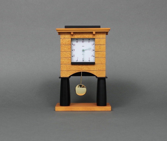 Image 1 of ALESSI MANTEL CLOCK TISCHUHR BY MICHAEL GRAVES MEMPHIS POSTMODERNE