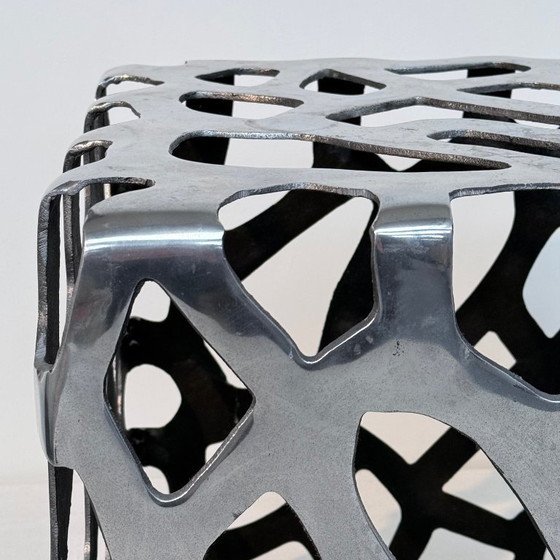 Image 1 of Taburete, otomana, reposapiés otomana de aluminio