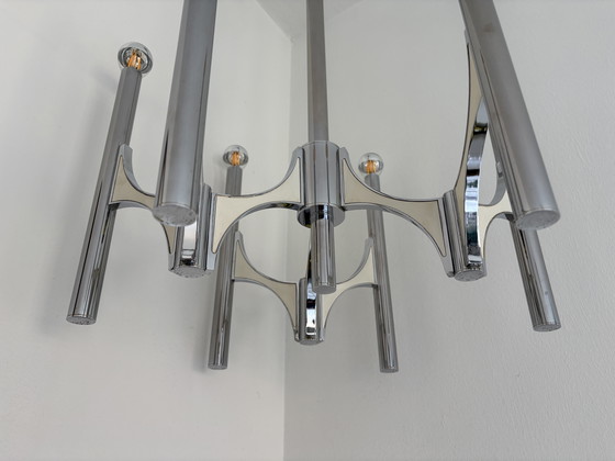 Image 1 of Sciolari Orbit chandelier (vintage)