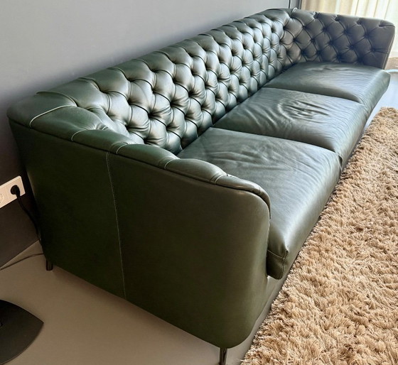 Image 1 of Natuzzi Italia La Scala 064, 3-Sitzer Large (242cm), Farbe Grünes Leder