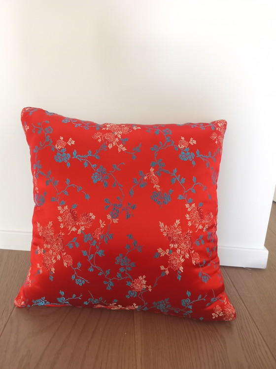3 dekorative Kissen im japanischen Stil – Textile, Silk (photo 6 of 6)