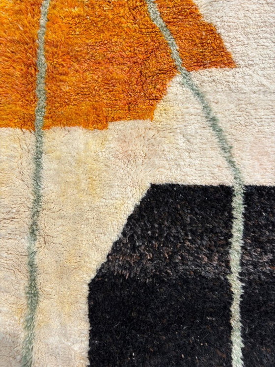Image 1 of Moroccan Berber Rug 300X200cm - Personalized Wool Rug - Colorful Hand Knotted Carpet - Berber Beni ourain Rug