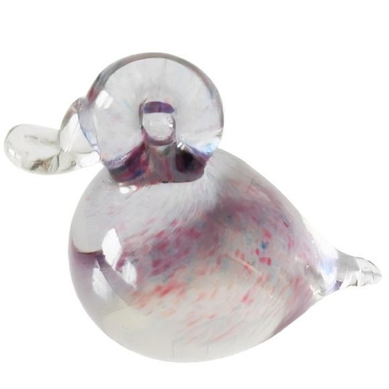 Vintage Mid-Century Pfeiffer Glass Duck Pastel Multicolour Bird Glass 1970s – Decorative Objects (photo 5 of 7)