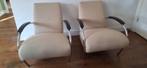 Gelderland fauteuil 5470 design jan des bouvrie als nieuw 2x