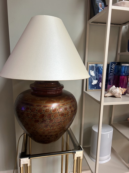 Vintage bamboo table lamp (1980s/1990s)