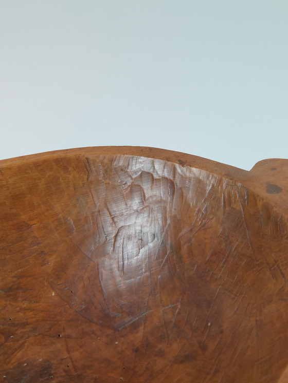 Image 1 of Antica ciotola in legno intagliata a mano, fruttiera Molle