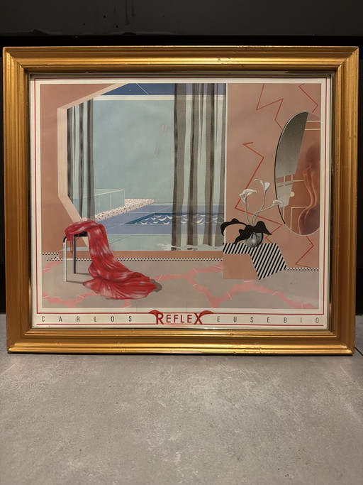 Set di 4 stampe vintage di moda e design | Robert Dion | Cornice dorata – posters, Glass, Wood (photo 2 of 5)