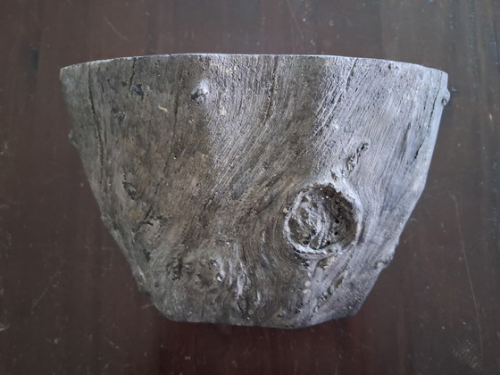 Image 1 of Faux Bois flower pot